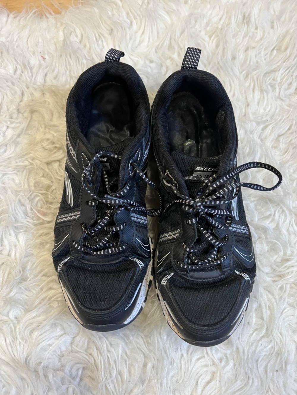 Skechers Men’s Black and White Athletic Sneakers